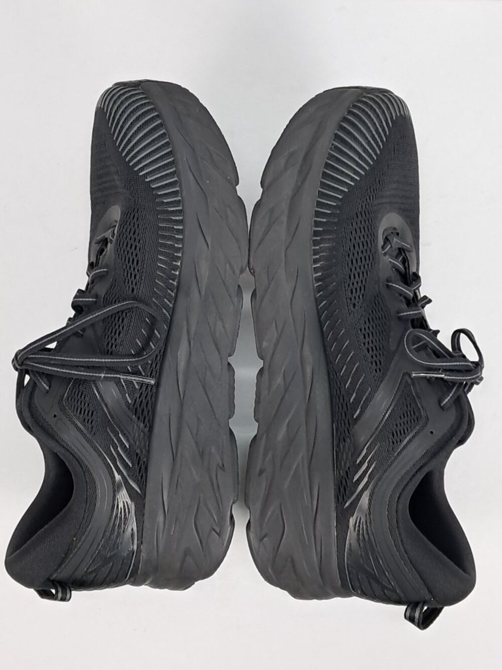 Hoka One One Bondi 7 Shoes Men 12 4E X-WIDE Black Athletic Sneakers 1117033 BBLC - Picture 4 of 14